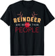 Cute Reindeer are Better than People Christmas T-Shirt - T-Shirt | Black