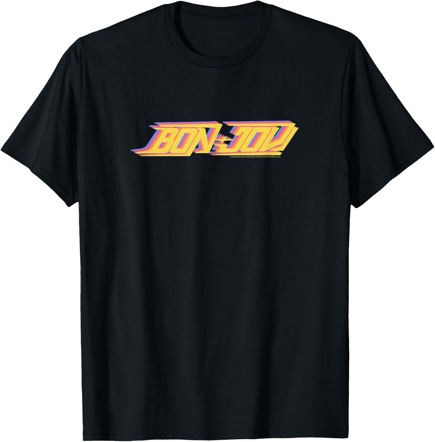 Bon Jovi Color Step T-Shirt - T-Shirt | Black