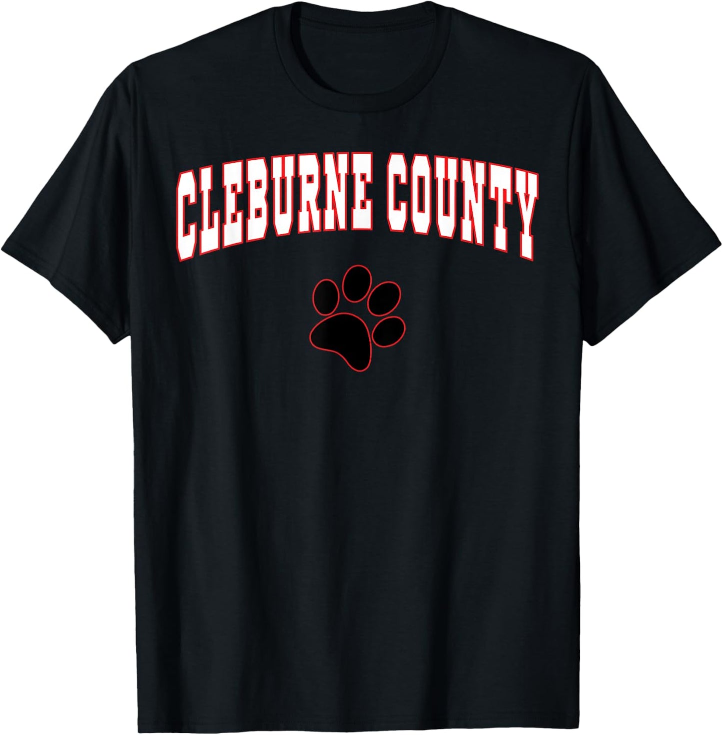 Cleburne County High School Tigers C2 T-Shirt - T-Shirt | Black