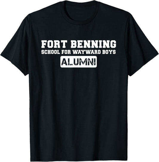 Fort Benning School for Wayward Boys Alumni Basic BCT T-Shirt - T-Shirt | Black