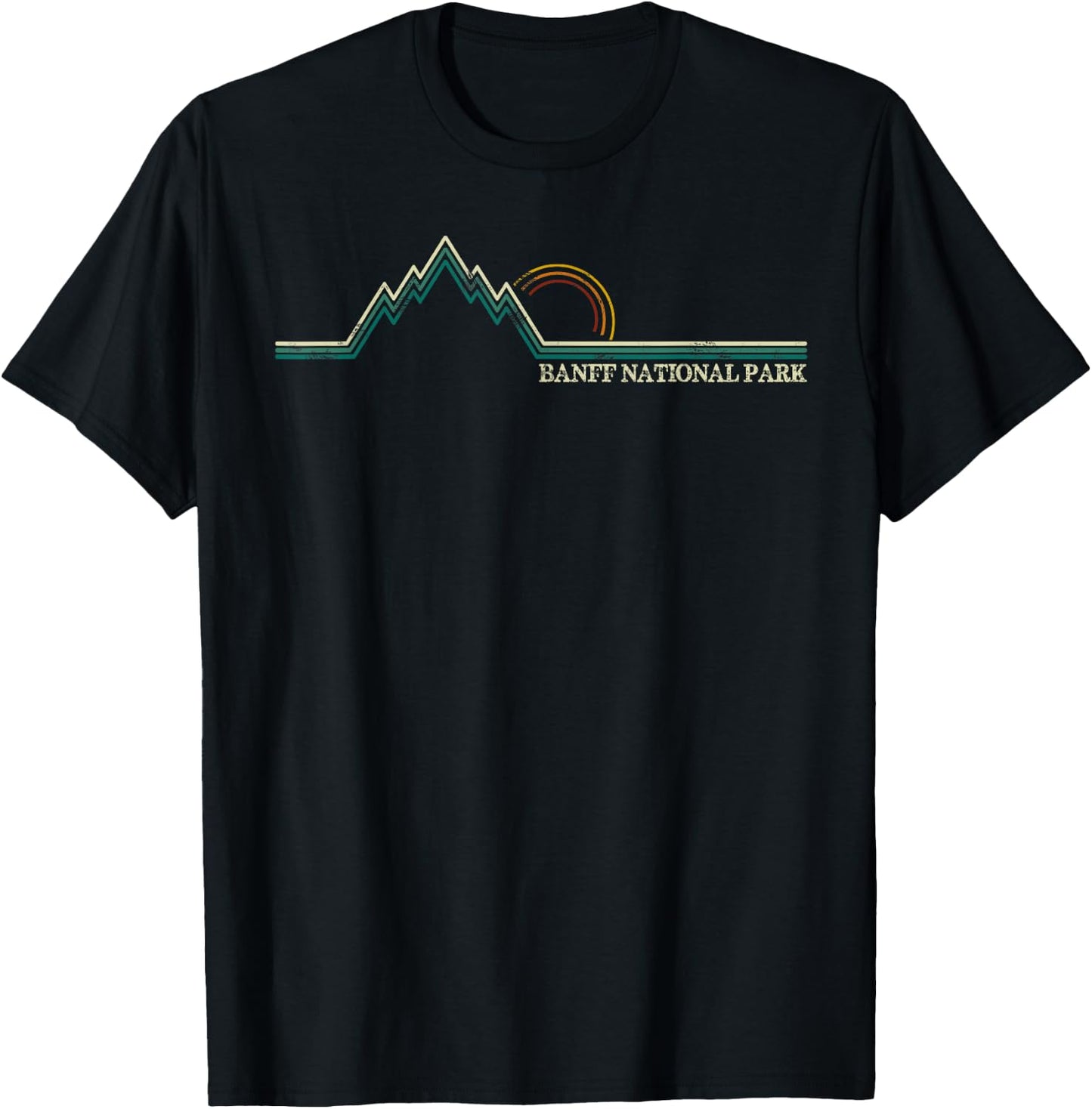 Alberta Banff National Park Canada Adventure T-Shirt - T-Shirt | Black