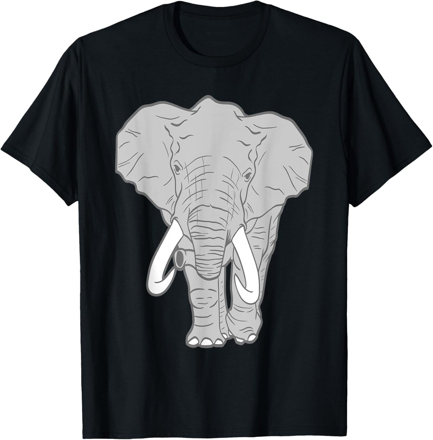 African Elephant Animal Lover Adult T-Shirt - T-Shirt | Black