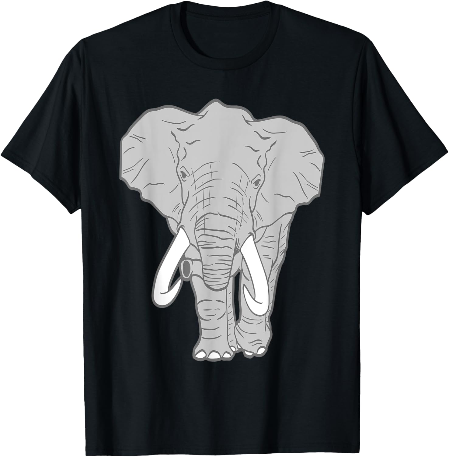 African Elephant Animal Lover Adult T-Shirt - T-Shirt | Black