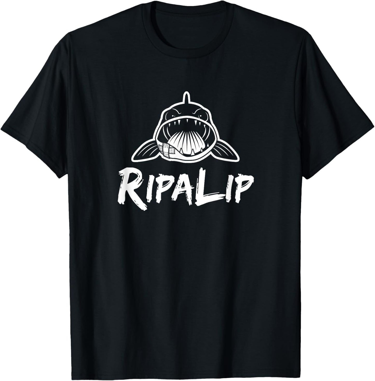 RipaLip Walleye Fishing T-Shirt - T-Shirt | Black