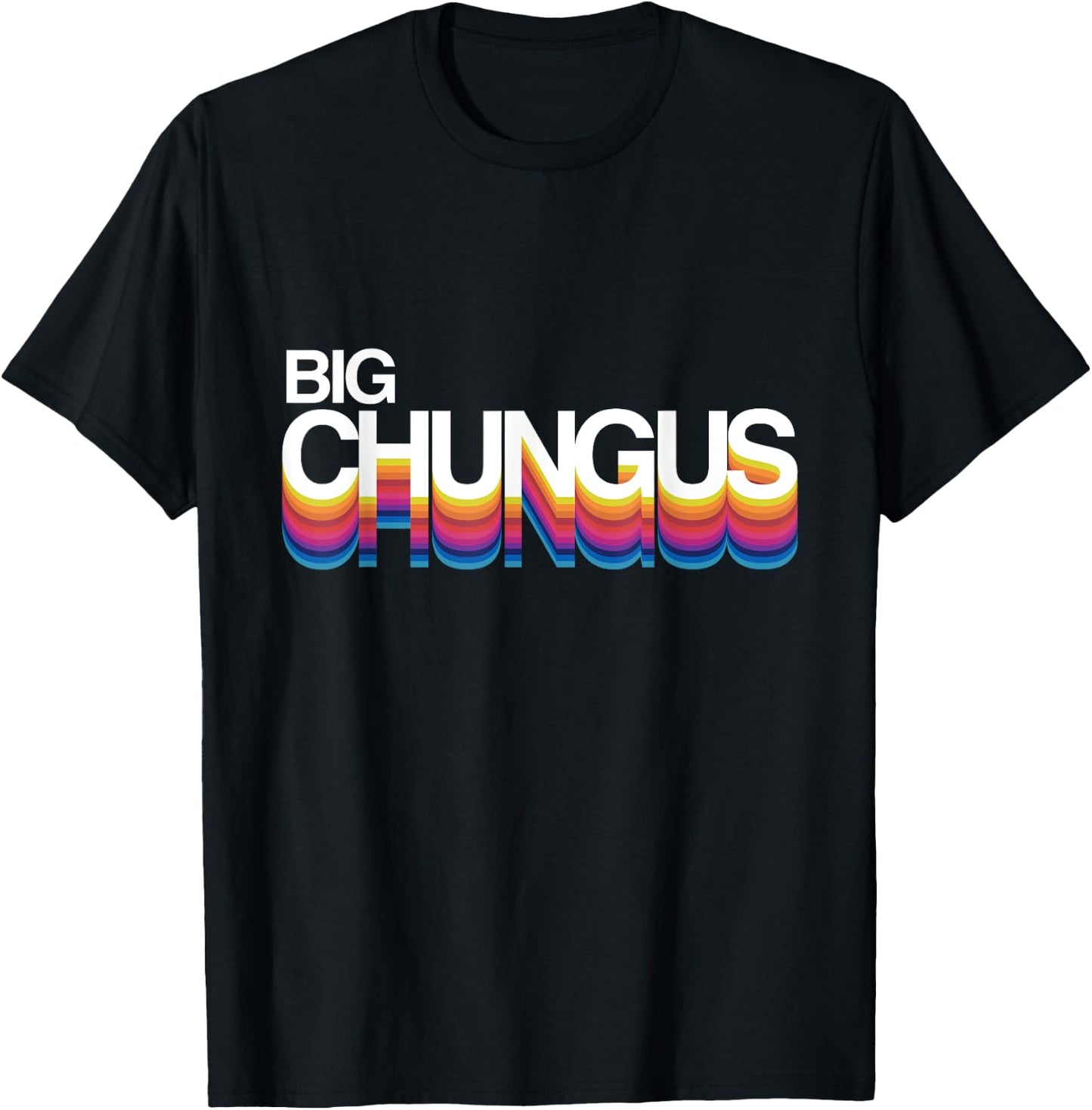 Big Chungus shirt | Retro Funny Chungus Meme Shirt T-Shirt - T-Shirt | Black