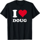 Red Heart I Love Doug T-Shirt - T-Shirt | Black
