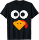 Thanksgiving Shirts Kids Men Turkey Face Family T-Shirt - T-Shirt | Black
