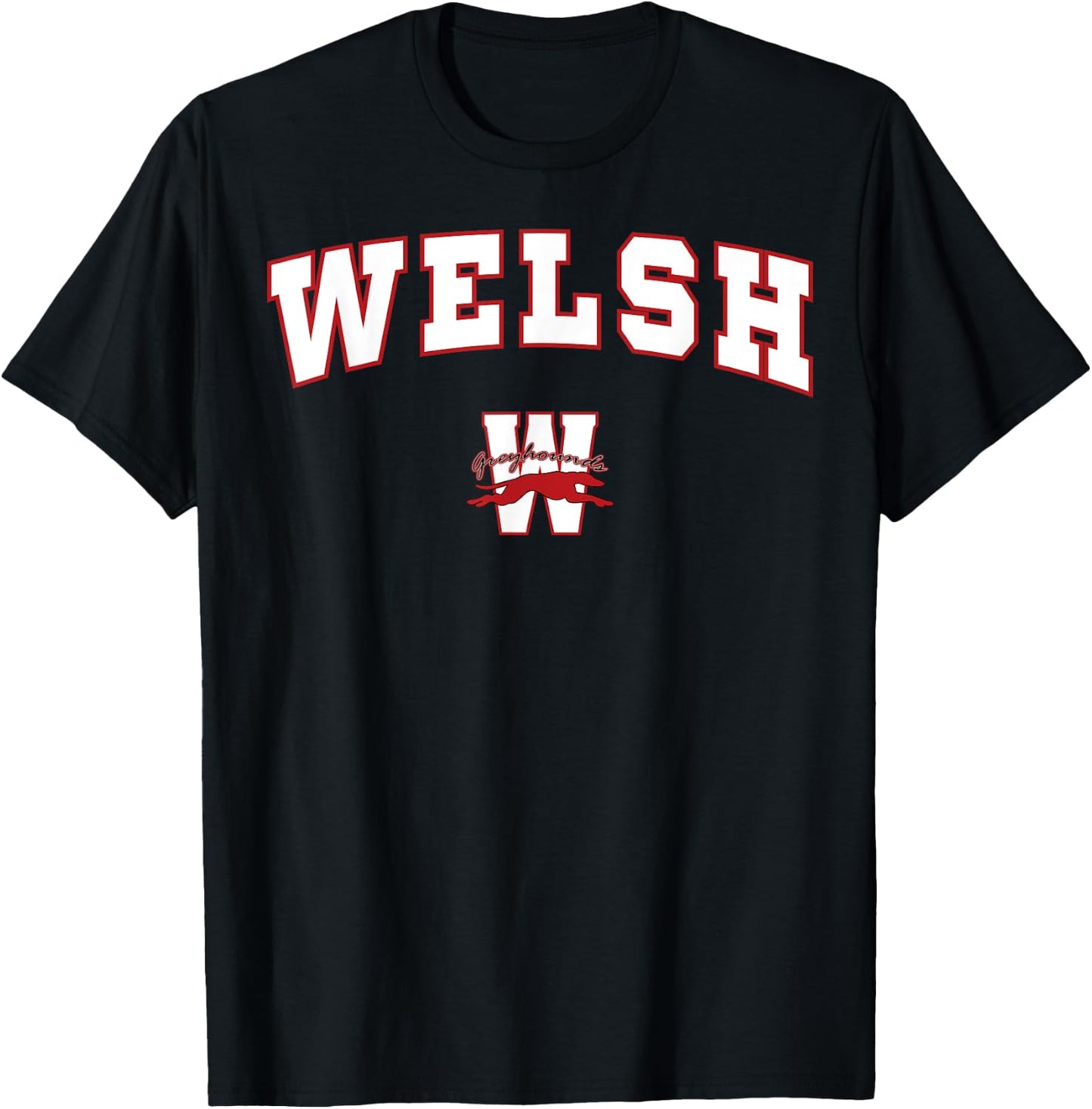 Welsh High School Greyhounds C2 T-Shirt - T-Shirt | Black