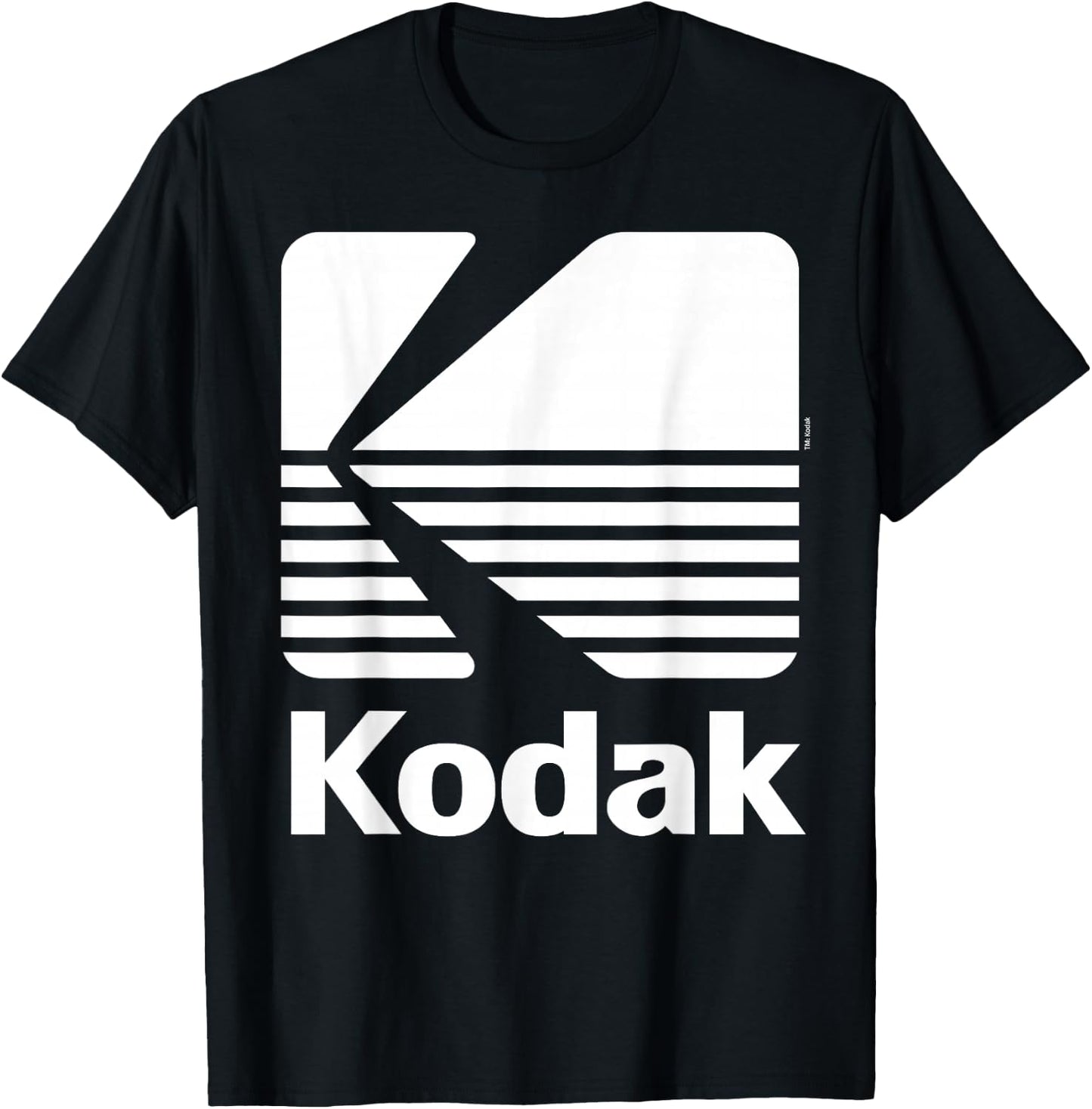 80's Vintage Kodak Logo - White T-Shirt - T-Shirt | Black