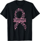 Breast Cancer Awareness Pink Ribbon Warrior T-Shirt - T-Shirt | Black