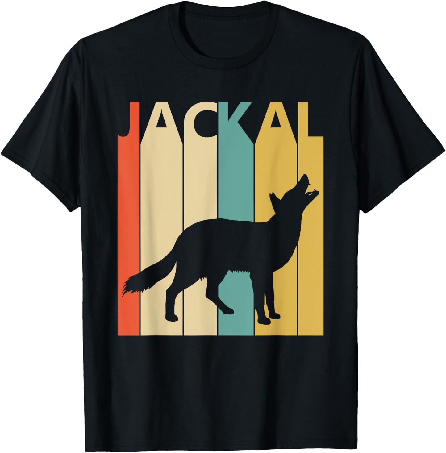 Spirit Animal Jackal Shirt - Vintage Jackal T-Shirt - T-Shirt | Black