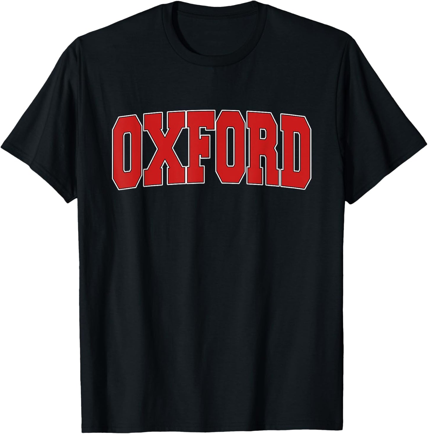 OXFORD UNITED KINGDOM Varsity Style Vintage Retro UK Sports T-Shirt - T-Shirt | Black