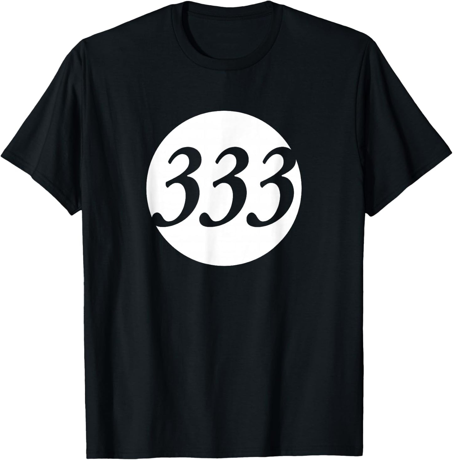Number 333 T-Shirt - T-Shirt | Black