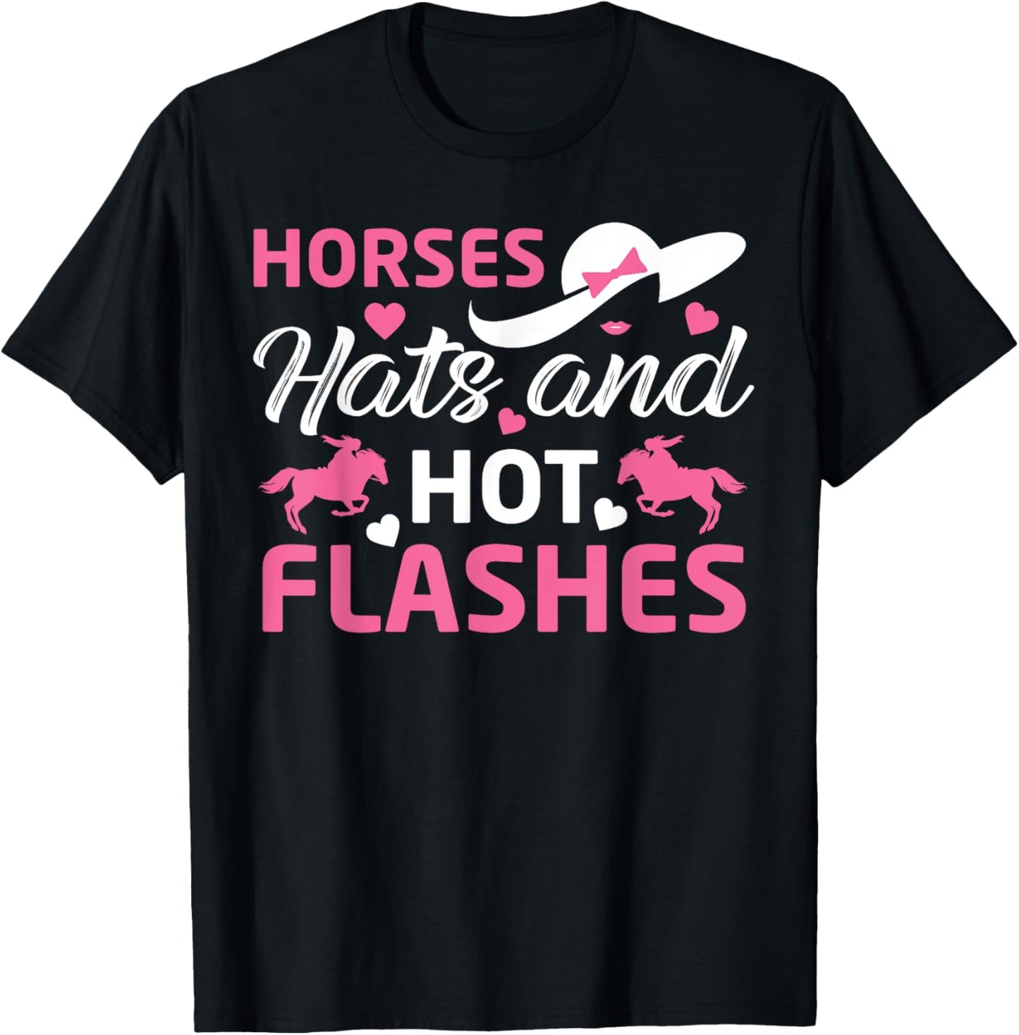 Funny Horses Hat Horse Racing Dress KY Horse Race T-Shirt - T-Shirt | Black
