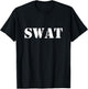SWAT Team Fun Police Costume for Adults and Kids T-Shirt - T-Shirt | Black
