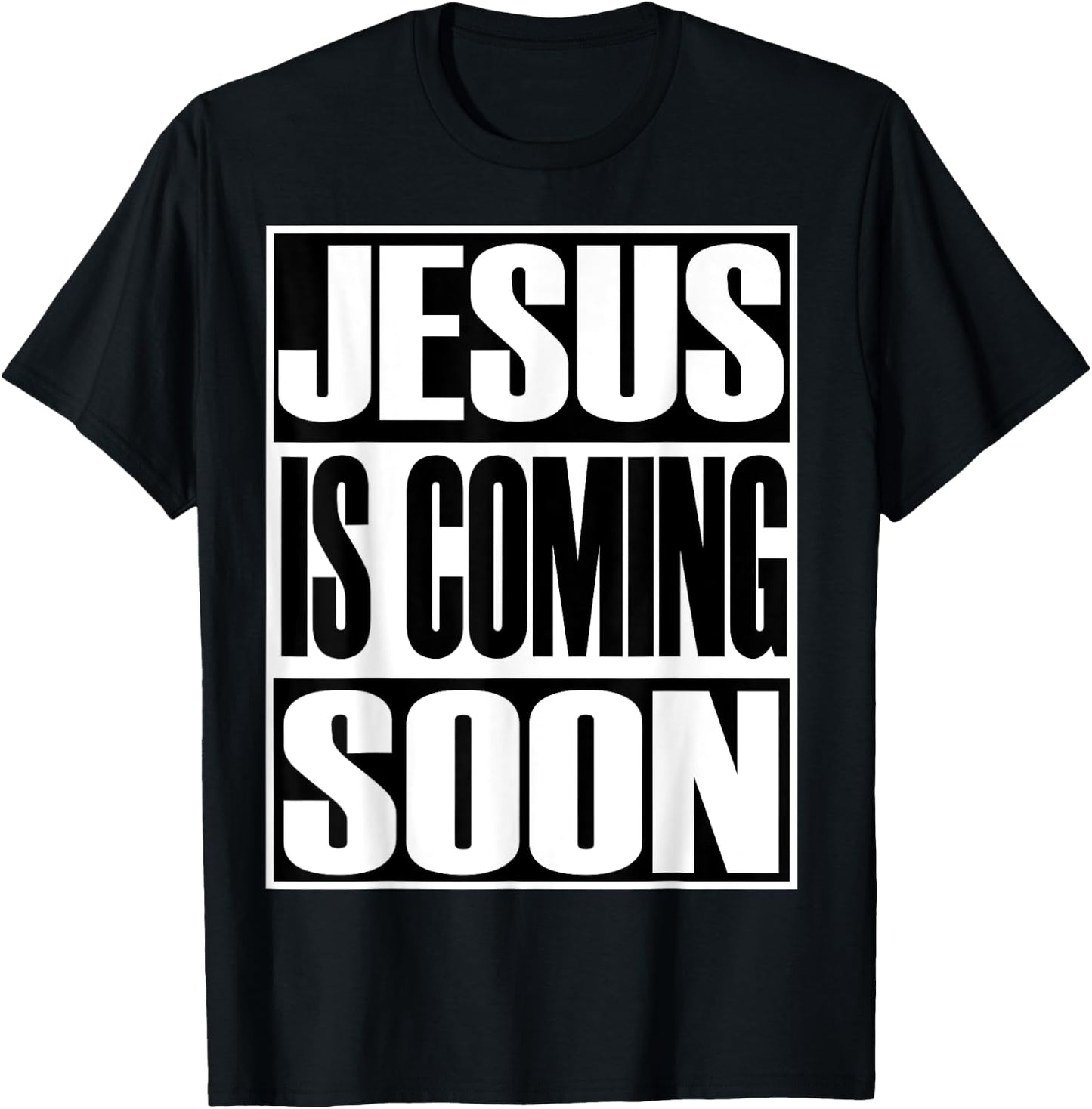 Christerest: Jesus Is Coming Again Christian Gift T-Shirt - T-Shirt | Black