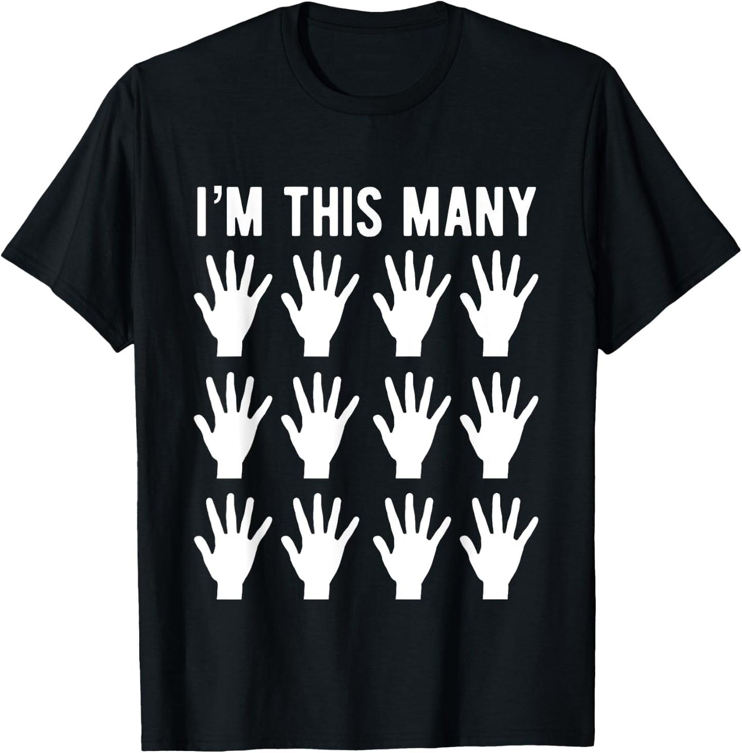 Funny 60th Birthday | Gift 60 Year Old | This Many T-Shirt - T-Shirt | Black