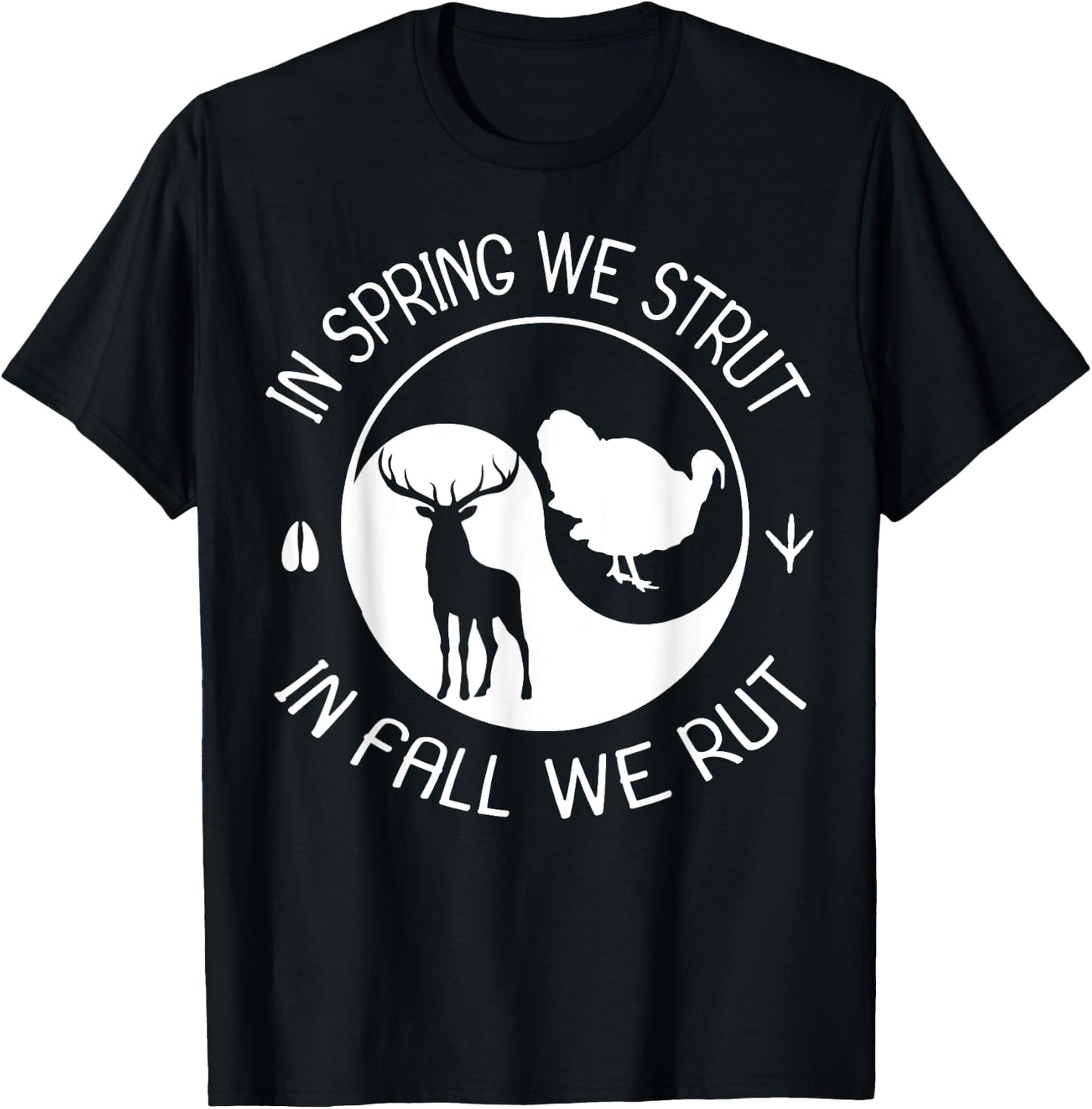 Turkey And Deer Hunting Hunter T-Shirt - T-Shirt | Black