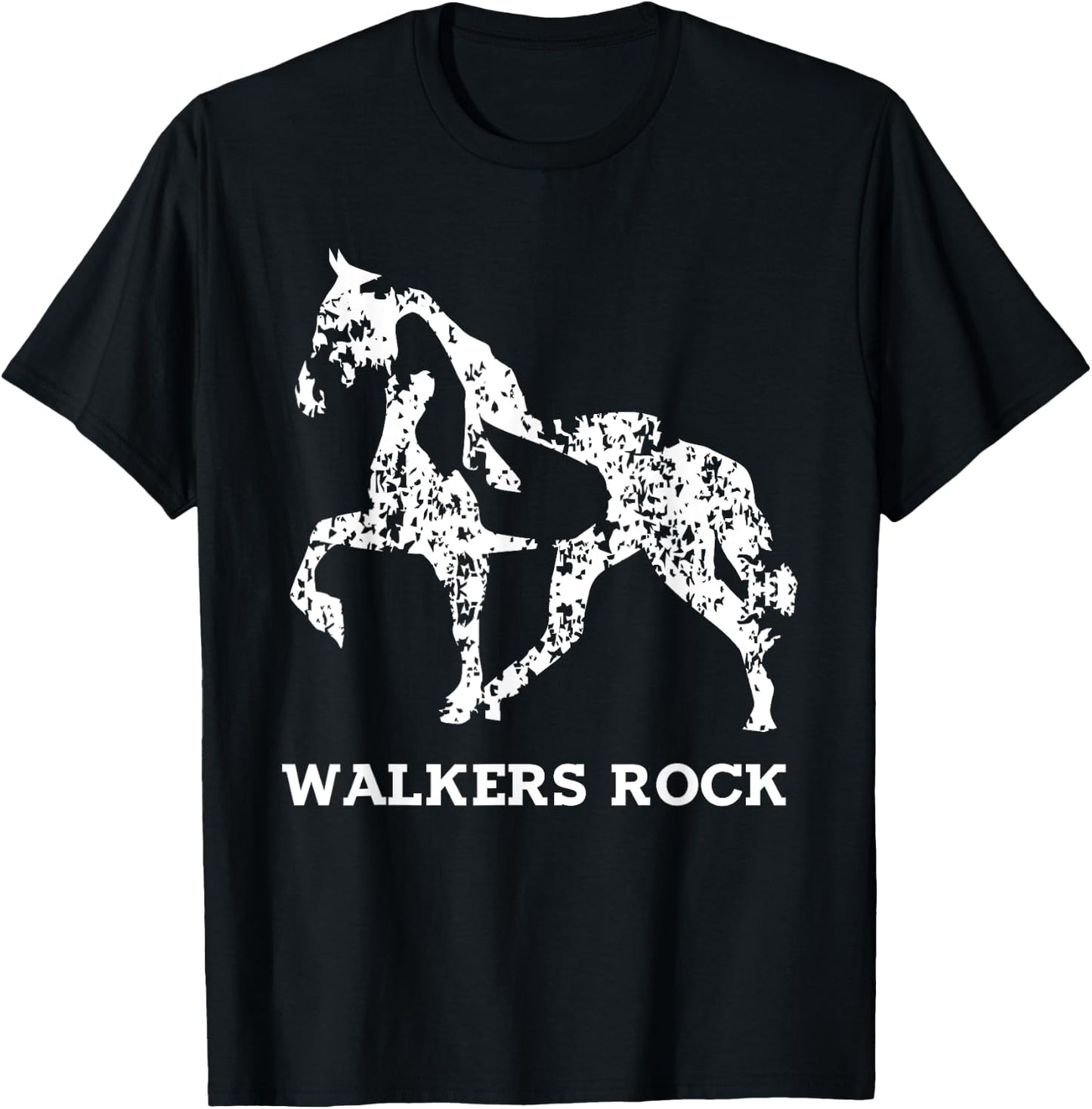 Walkers Rock - Tennessee Walking Horse Shirt T-Shirt - T-Shirt | Black
