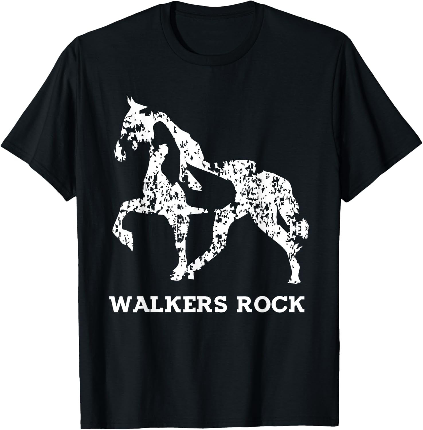 Walkers Rock - Tennessee Walking Horse Shirt T-Shirt - T-Shirt | Black