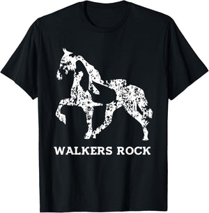 Walkers Rock - Tennessee Walking Horse Shirt T-Shirt - T-Shirt | Black