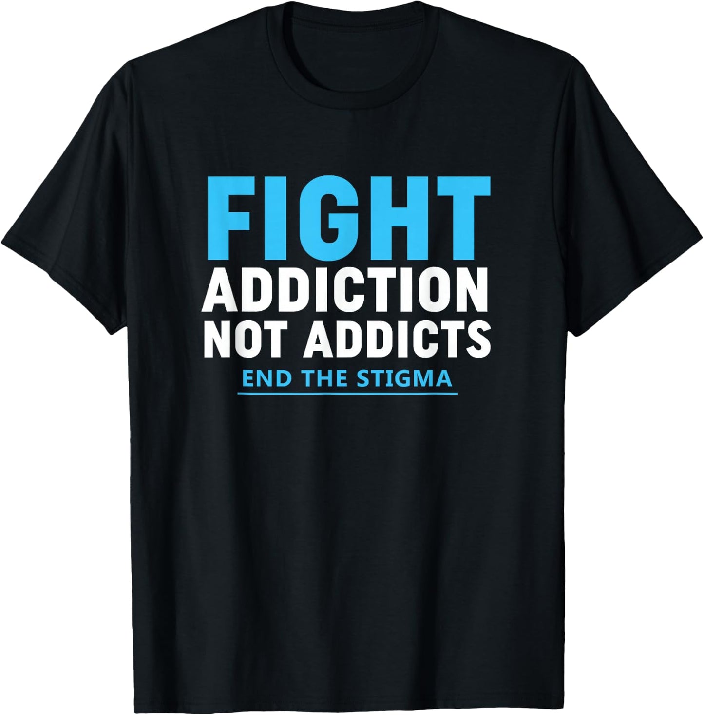 Modern Fight Addiction Awareness Shirt Against Drug Dealer T-Shirt - T-Shirt | Black
