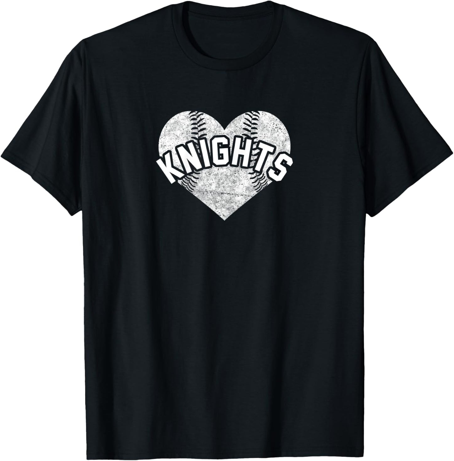 Knights Baseball Softball Shirt High School Team Mascot Mom T-Shirt - T-Shirt | Black