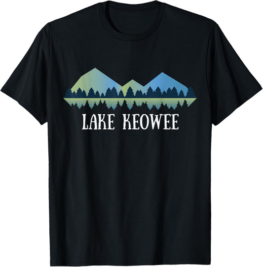 South Carolina Lake Shirt | Lake Keowee SC T-Shirt - T-Shirt | Black