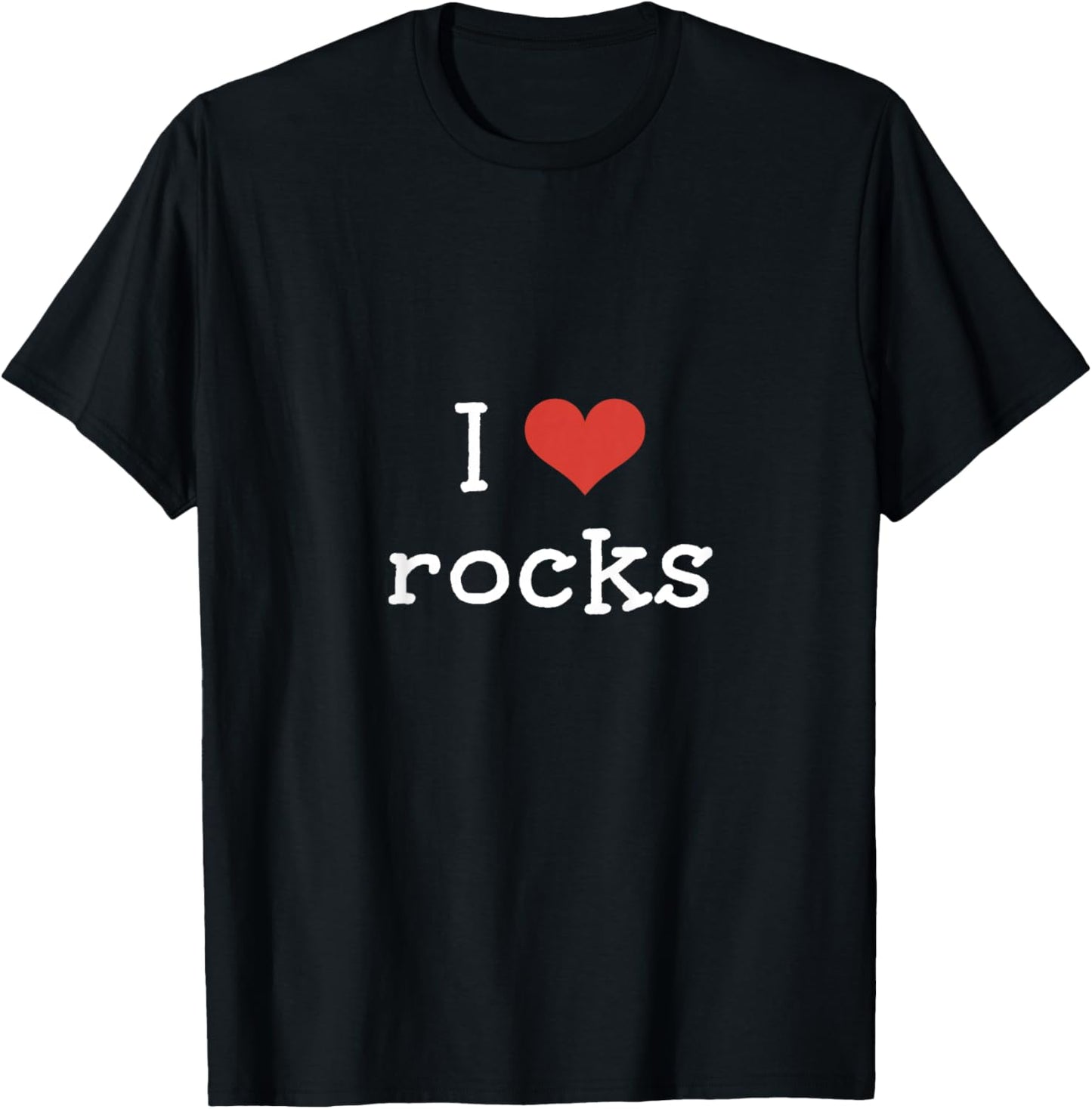 I Love Rocks Heart Stones Funny Toddler Kids Childs T-Shirt - T-Shirt | Black