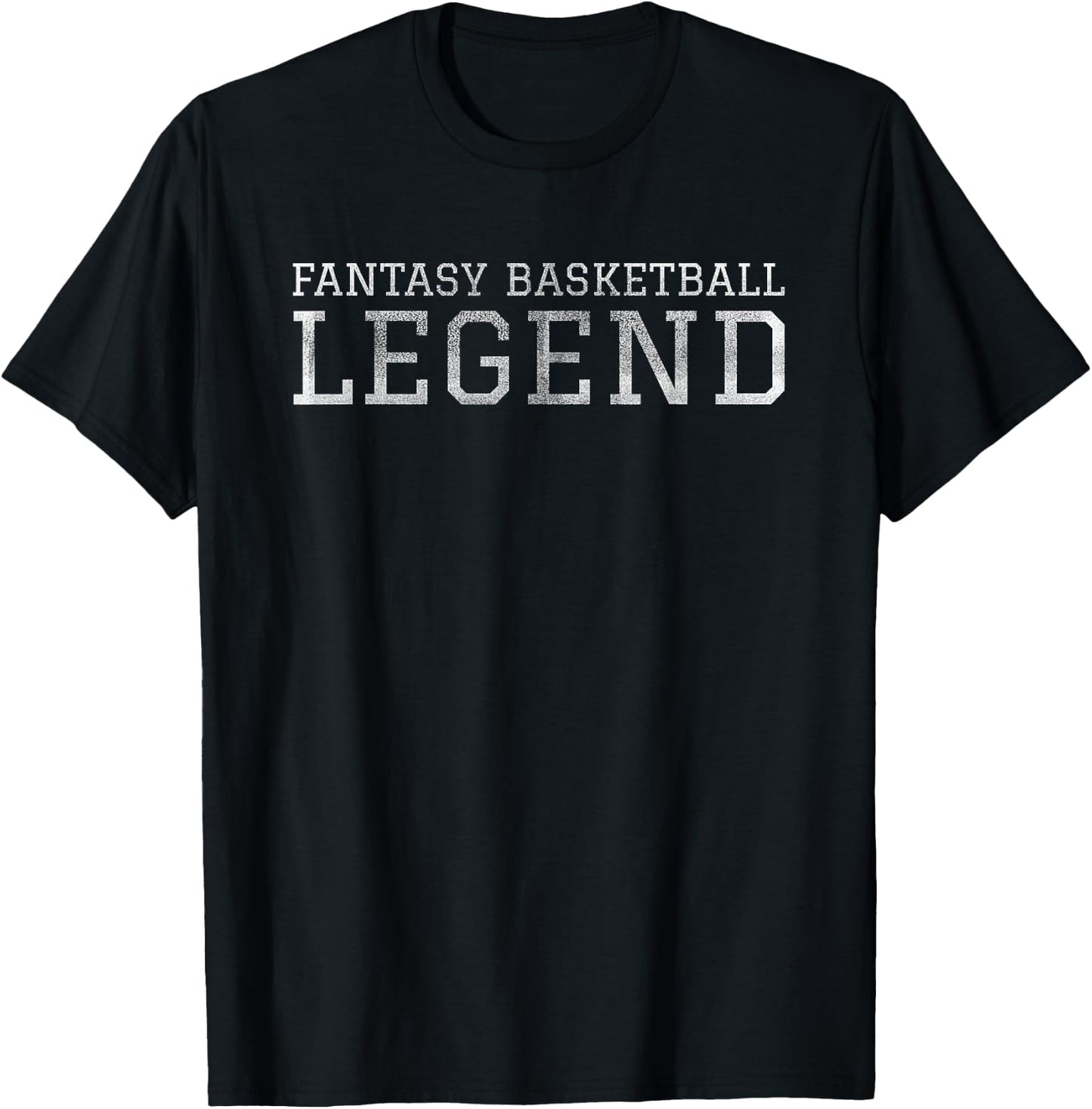 Fantasy Basketball Legend Shirt GOAT League Draft Day Funny T-Shirt - T-Shirt | Black