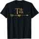 Cute Gold Arrow Heart Titi Shirt Grandma Shirt T-Shirt - T-Shirt | Black