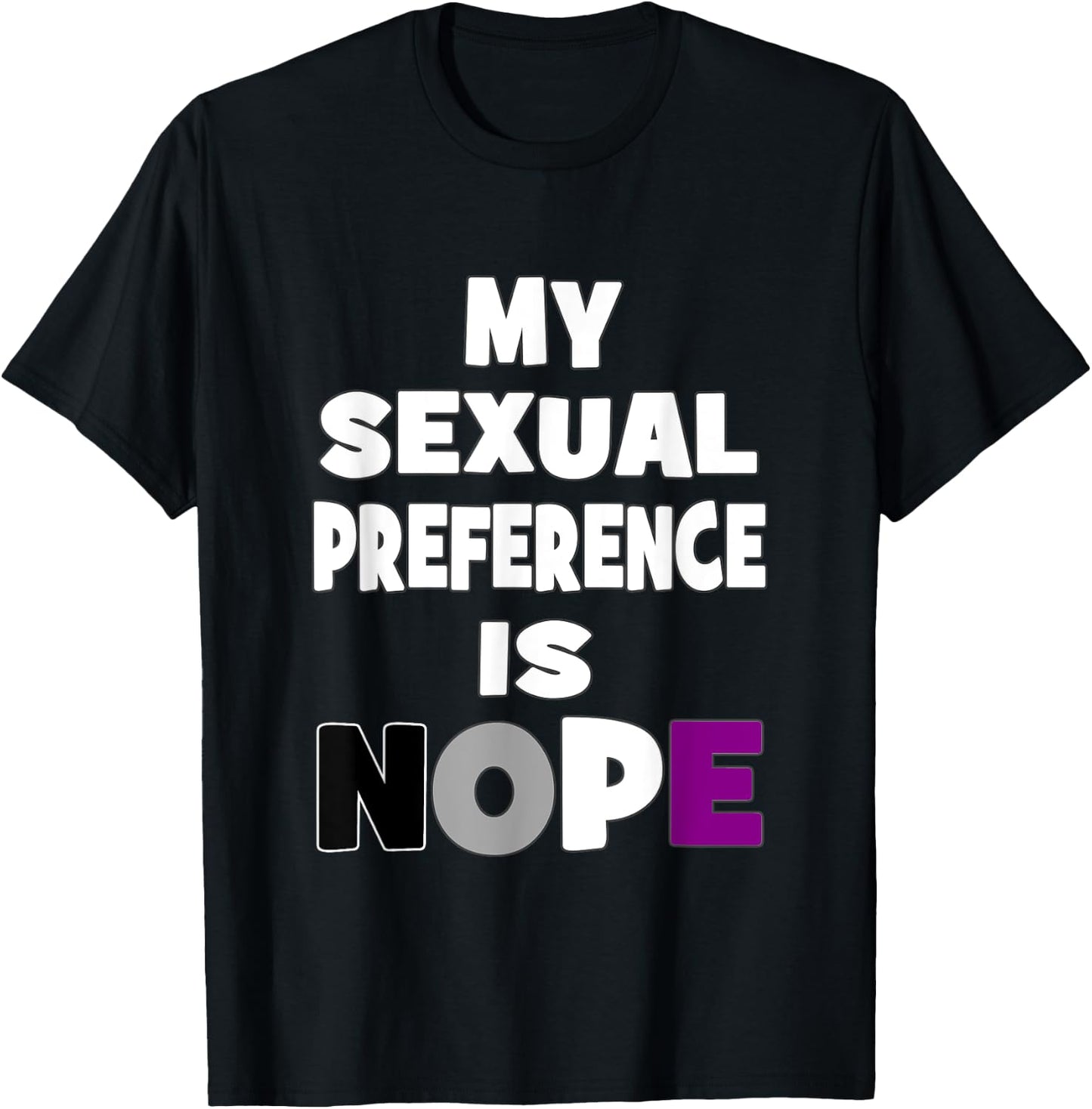Asexual Gift Ace Shirt Asexual Pride Flag Color T-Shirt - T-Shirt | Black