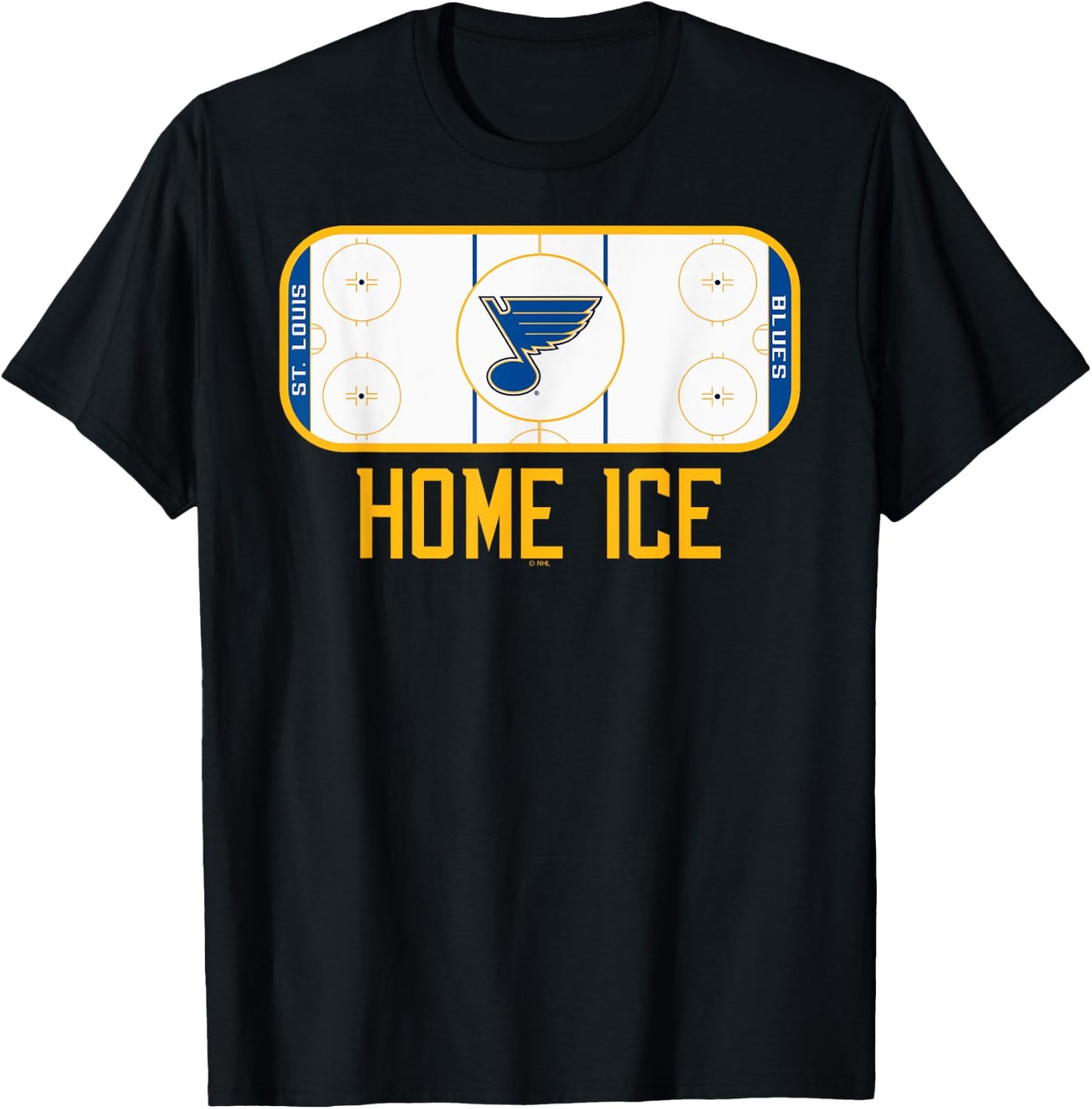 St. Louis Blues Home Ice Officially Licensed T-Shirt - T-Shirt | Black