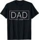 Dad Est. 2026 Expect Baby 2026, Father 2026 New Dad 2026 T-Shirt - T-Shirt | Black