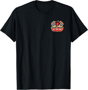 Speed Demon Hot Rod Shop SD002 - front and back T-Shirt - T-Shirt | Black
