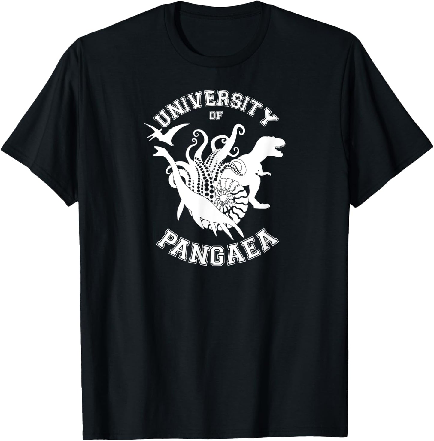 Pangaea University Dinosaur, Paleontologist, Geologist T-Shirt - T-Shirt | Black