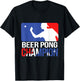 BEER PONG CHAMPION T SHIRT Drinking Beer Pong Beer T-Shirt - T-Shirt | Black