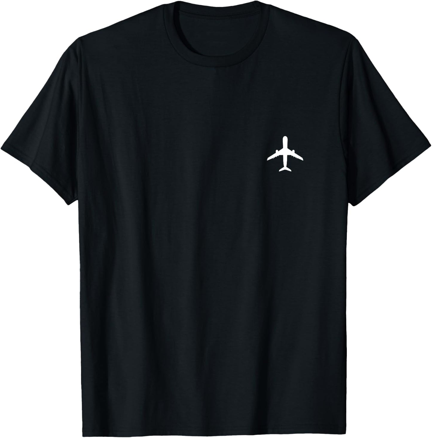 Aviation Geek Airplane Pilot Dad Husband | Father's Day Xmas T-Shirt - T-Shirt | Black