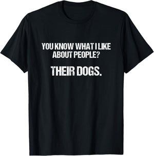 What I Like About People Graphic Sarcastic Funny T-Shirt - T-Shirt | Black