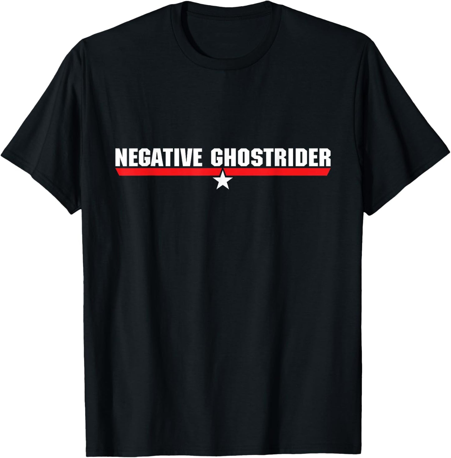 Negative Ghostrider 80's Movie T-Shirt - T-Shirt | Black