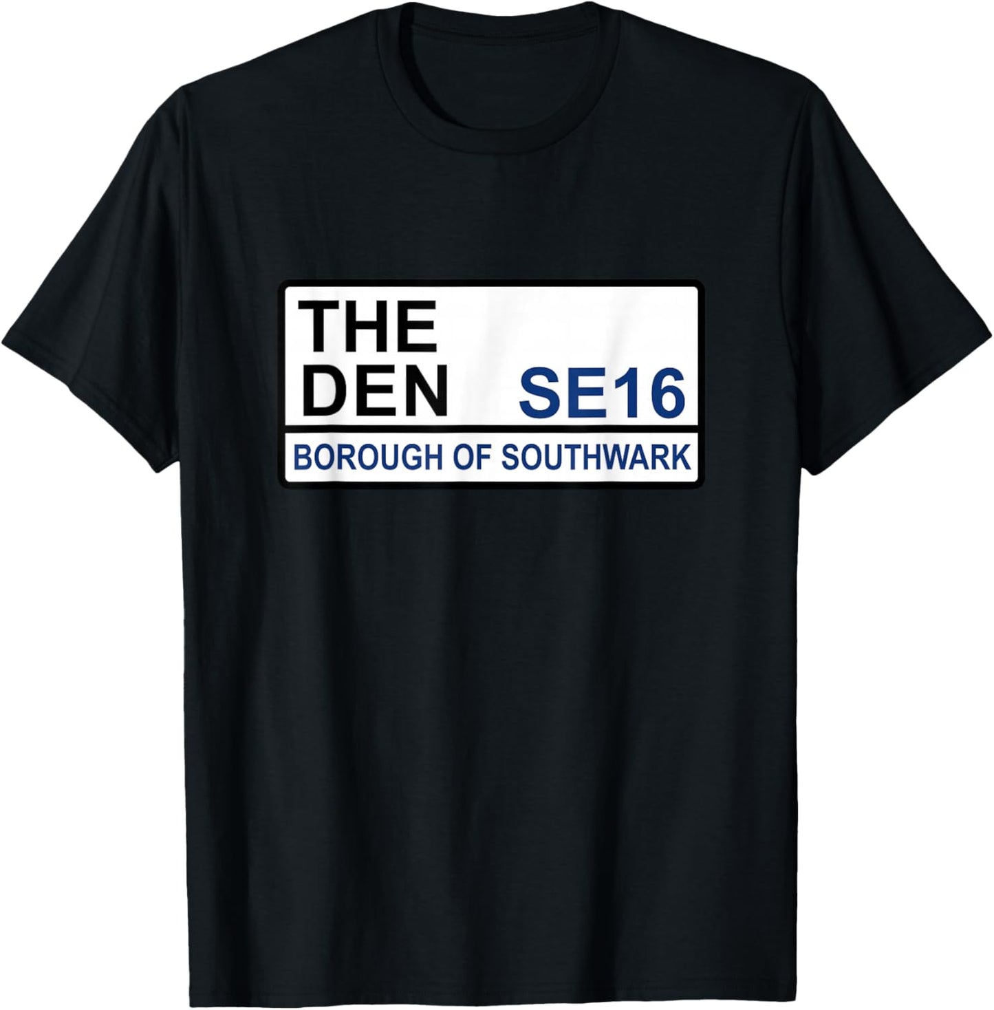 Millwall The Den Iconic Street Sign T-Shirt - T-Shirt | Black