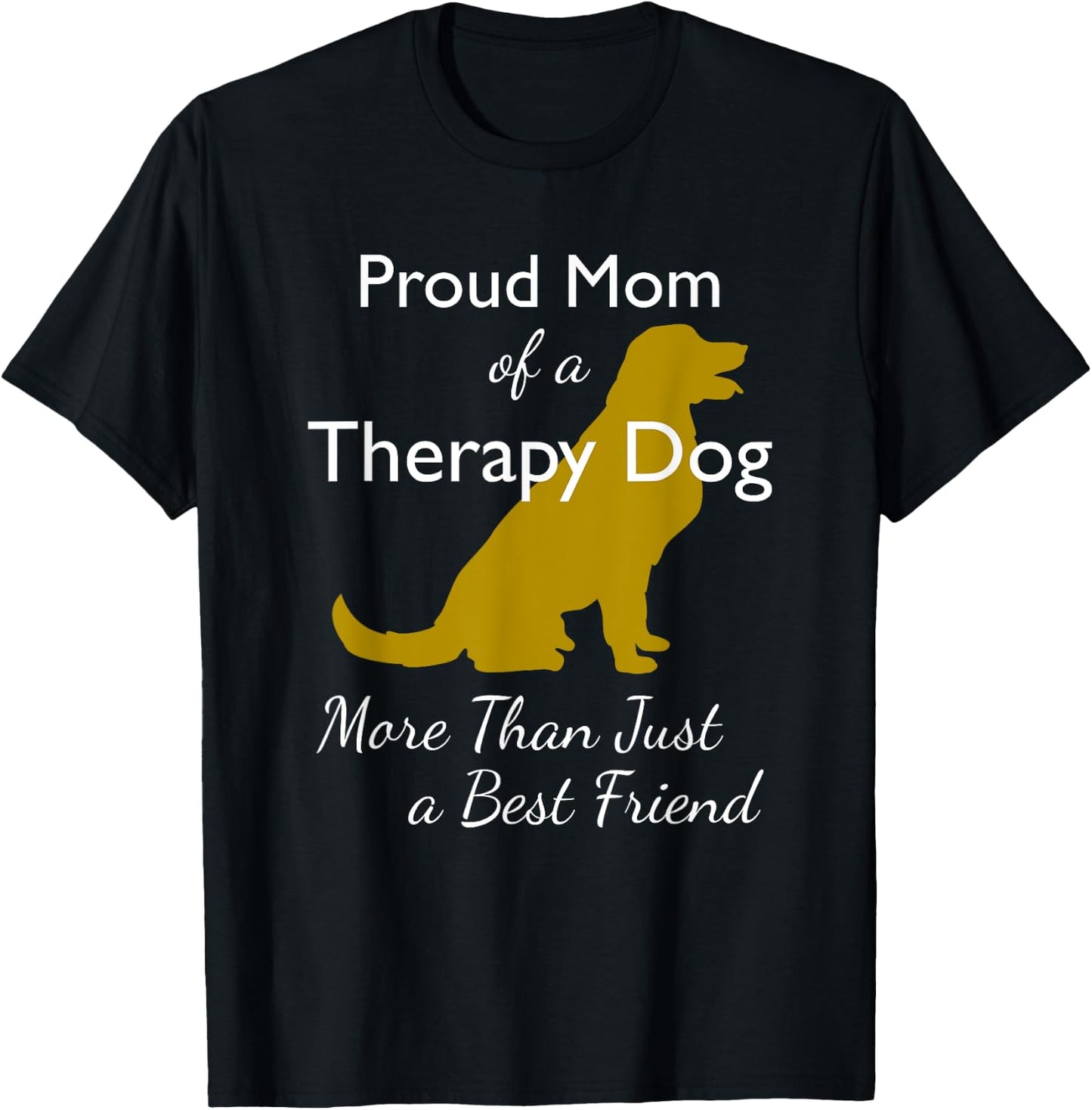 Therapy Dog | Therapy Dog Mom | Canine Volunteer Men Women Kids T-Shirt - T-Shirt | Black