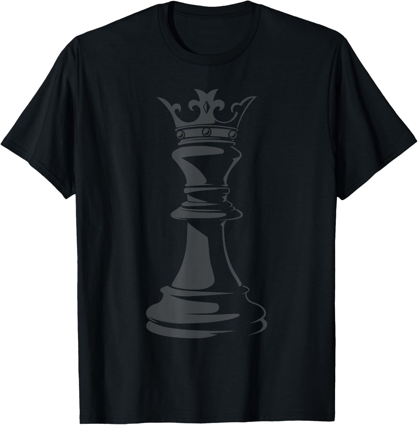 Black Queen Chess Piece Costume Chess Lover Chess Club Retro T-Shirt - T-Shirt | Black