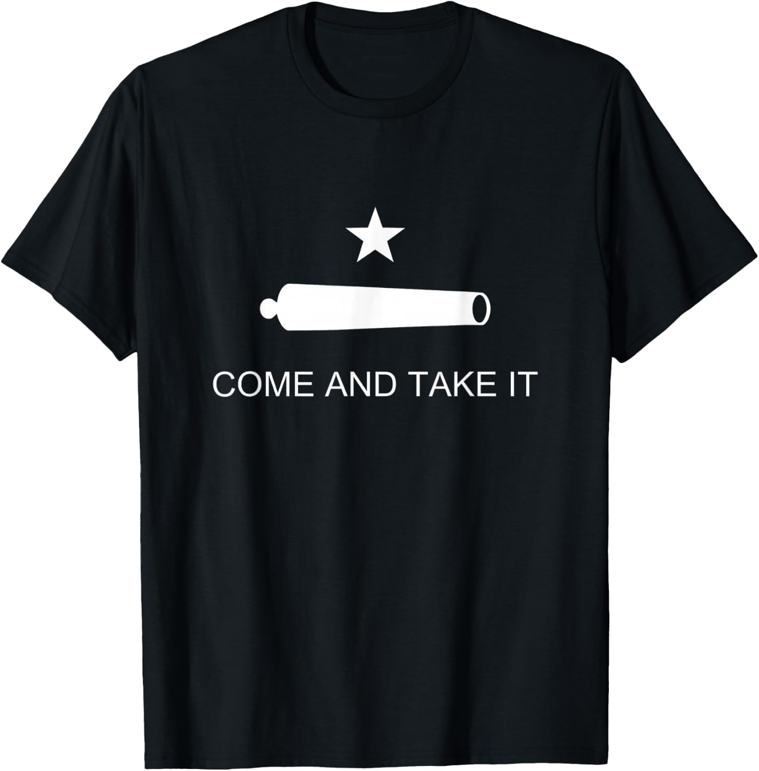 Come and Take It Battle of Gonzales Texas Small T-Shirt - T-Shirt | Black
