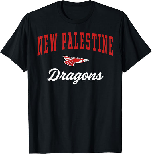 New Palestine High School Dragons T-Shirt - T-Shirt | Black