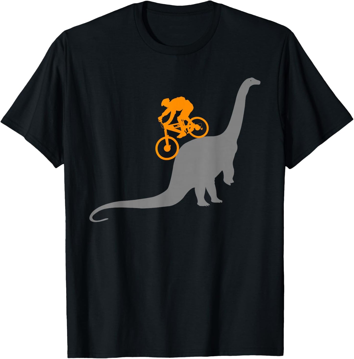 MTB Mountain Bike Bicycle Sports Gifts Shirts Dinosaur Dino Bike Mountain Bicycle Sport Shirt , -Adults, -Kids, Black, Short Sleeve, Classic Fit, Small T-Shirt - T-Shirt | Black