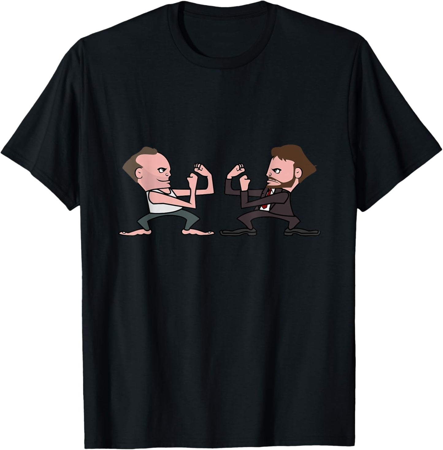 Fightin Christmas Movie Guys T-Shirt - T-Shirt | Black