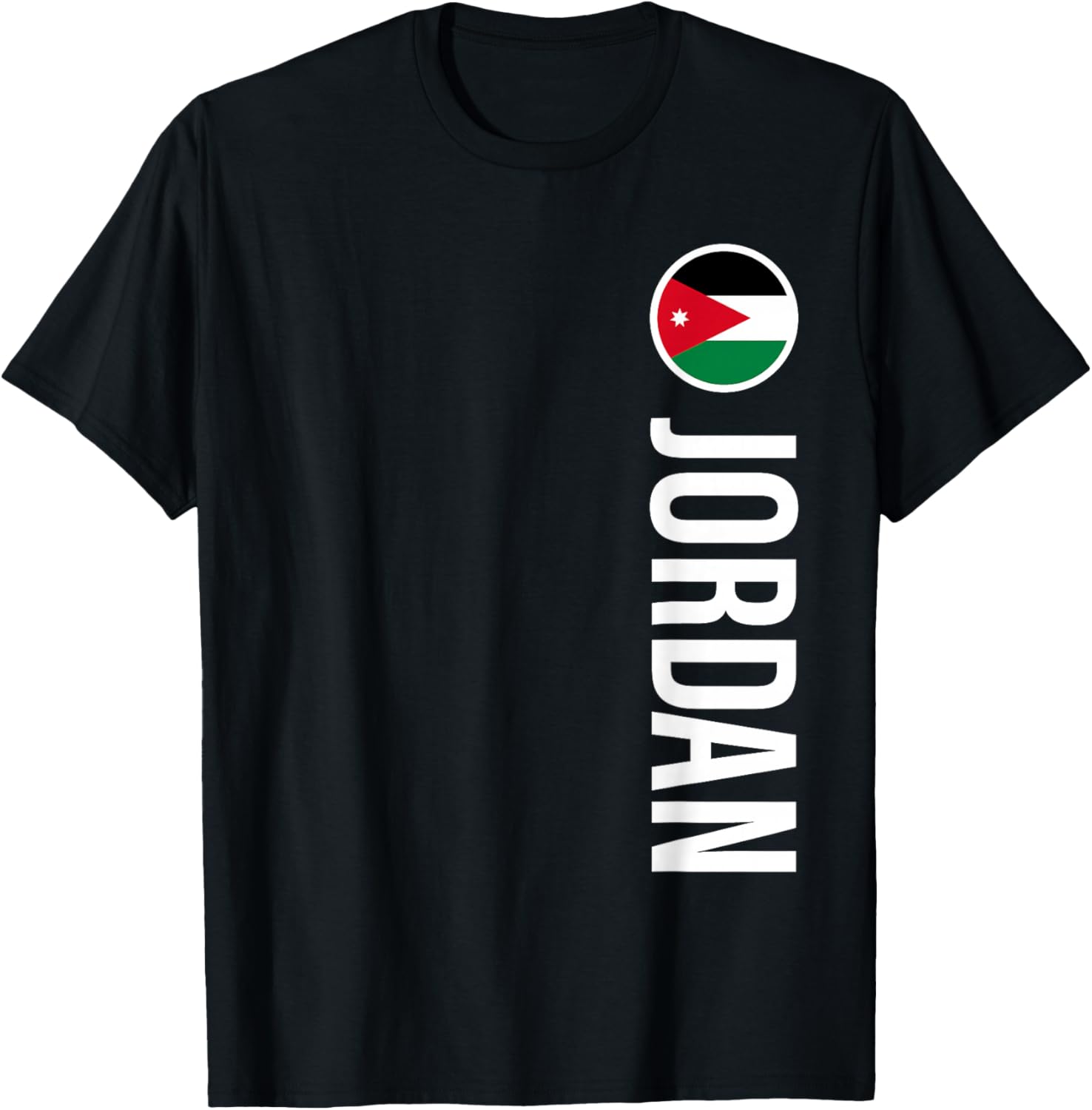 Jordan Flag Vertical T-Shirt - T-Shirt | Black