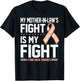 My Mother-In-Law Uterine Cancer Awareness Shirt T-Shirt - T-Shirt | Black