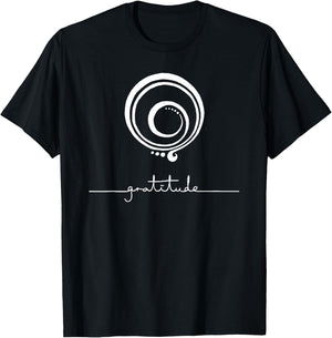 Gratitude Gratitude Symbol Inspirational T-Shirt - T-Shirt | Black